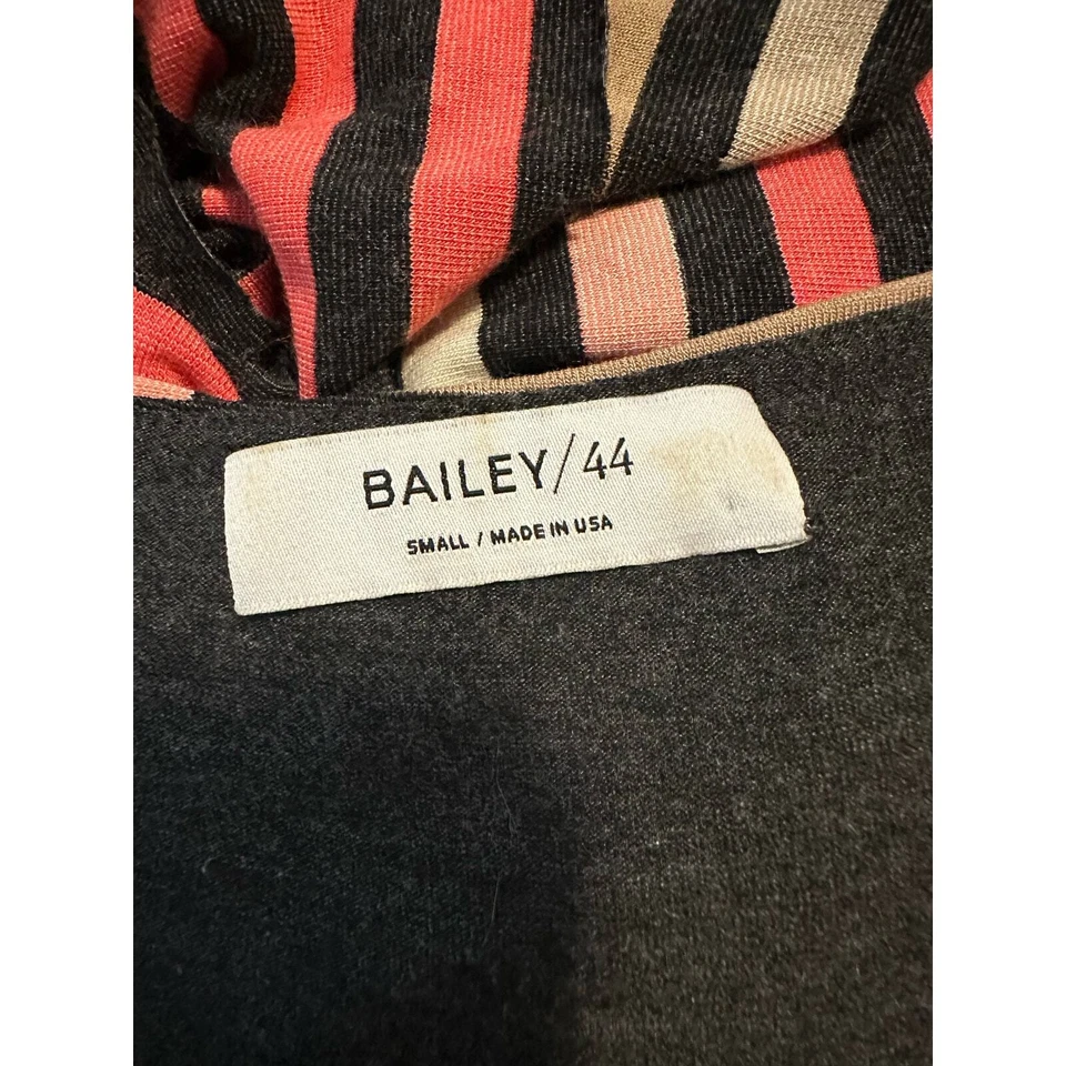 Bailey/44 Gray pink white beige Striped Knit Column Midi Dress Size S - Image 3 of 4
