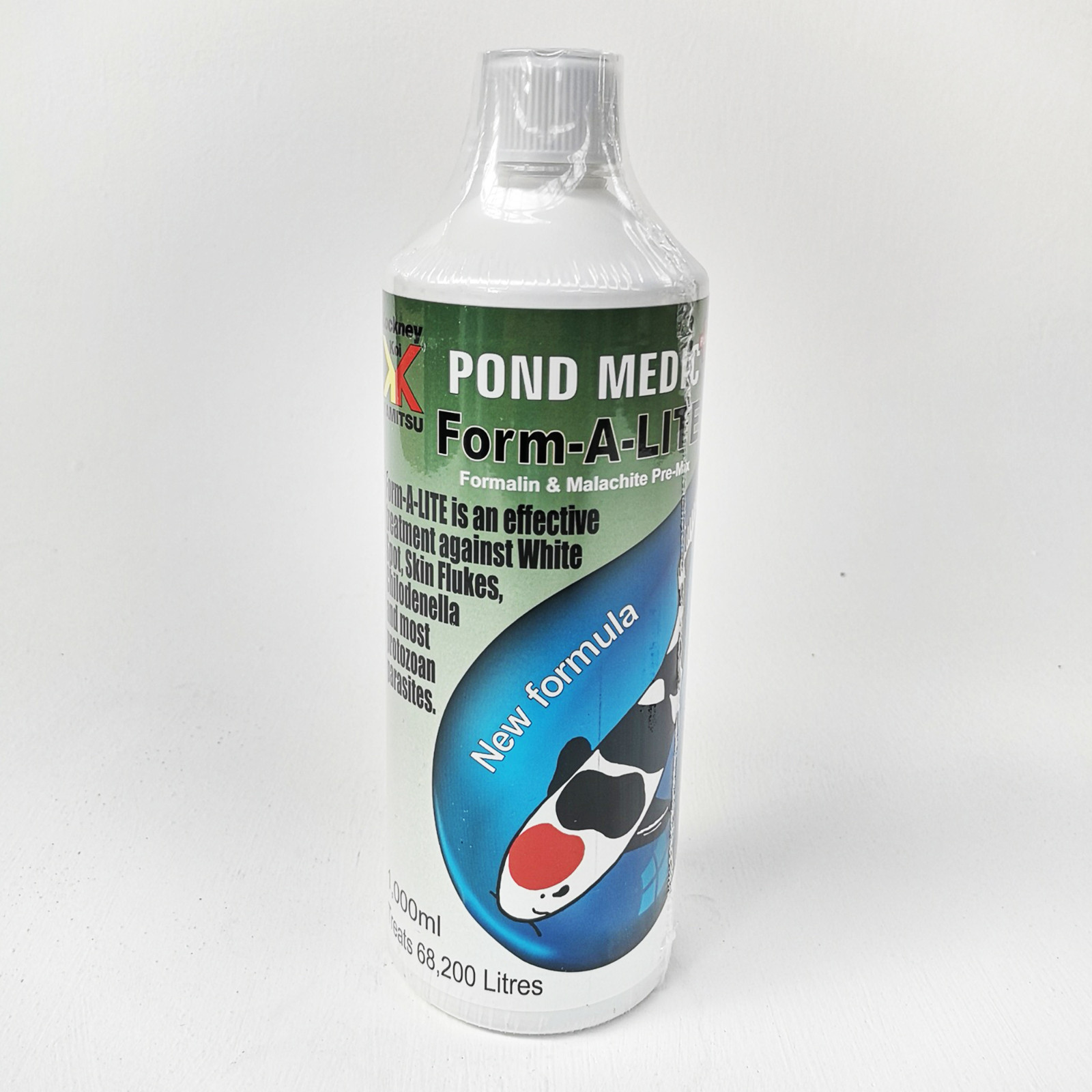 Pond Medic Formalin/Malachite Koi Fish Form-A-Lite Treatment 1L Treats 68200L