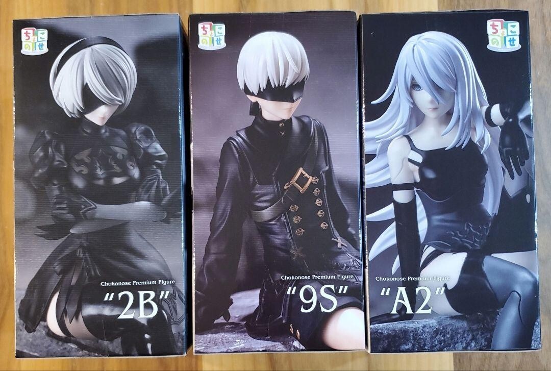 NieR: Automata Ver.1.1a Chokonose premium figure 2B 9S A2 Set SEGA