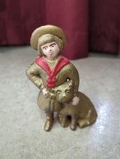 Vintage Original Cast Iron Buster Brown & Tige Still Bank AC Williams 1910-1932