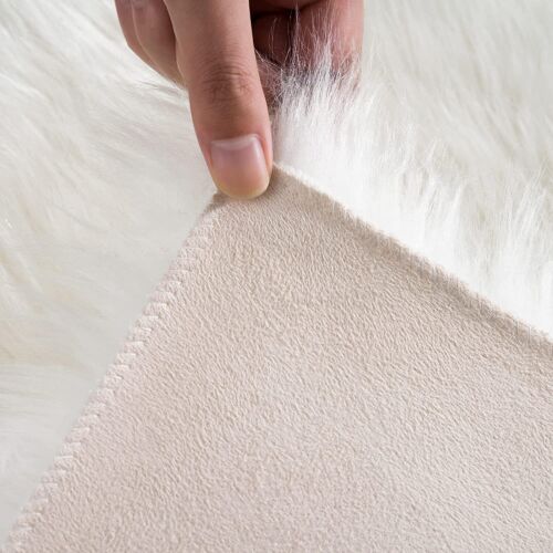 Latepis Faux Fur Sheepskin Area Rugs Soft Shaggy Carpet for Living Room Bedroom - Picture 154 of 219