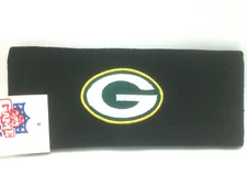 Green Bay Packers Hat Black Embroidered Knit Headband by LOGO 7