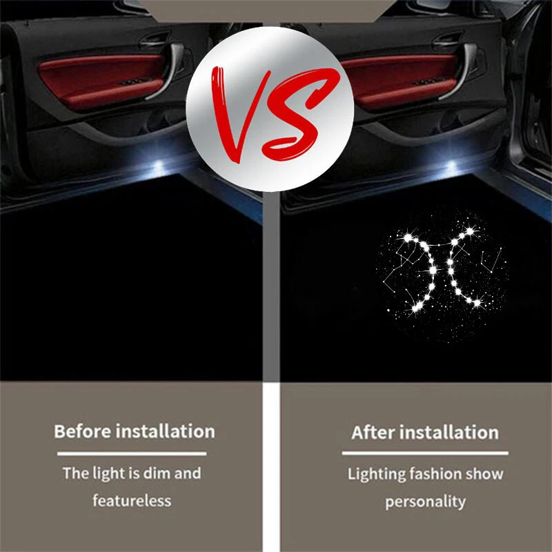 Luces de cortesía LED debajo de la puerta 2 piezas para Audi A3 A4 S4 A5 A6 Q5 TT Foto 4 de 4