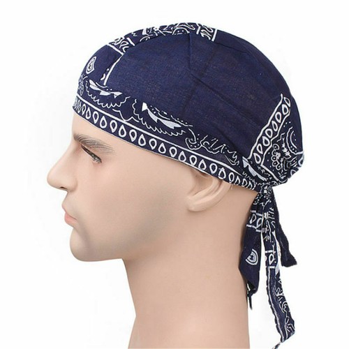 Cotton Biker Skull Cap Motorcycle Bandana Head Wrap Du Doo Do Rag Black Hat lot - Picture 4 of 19