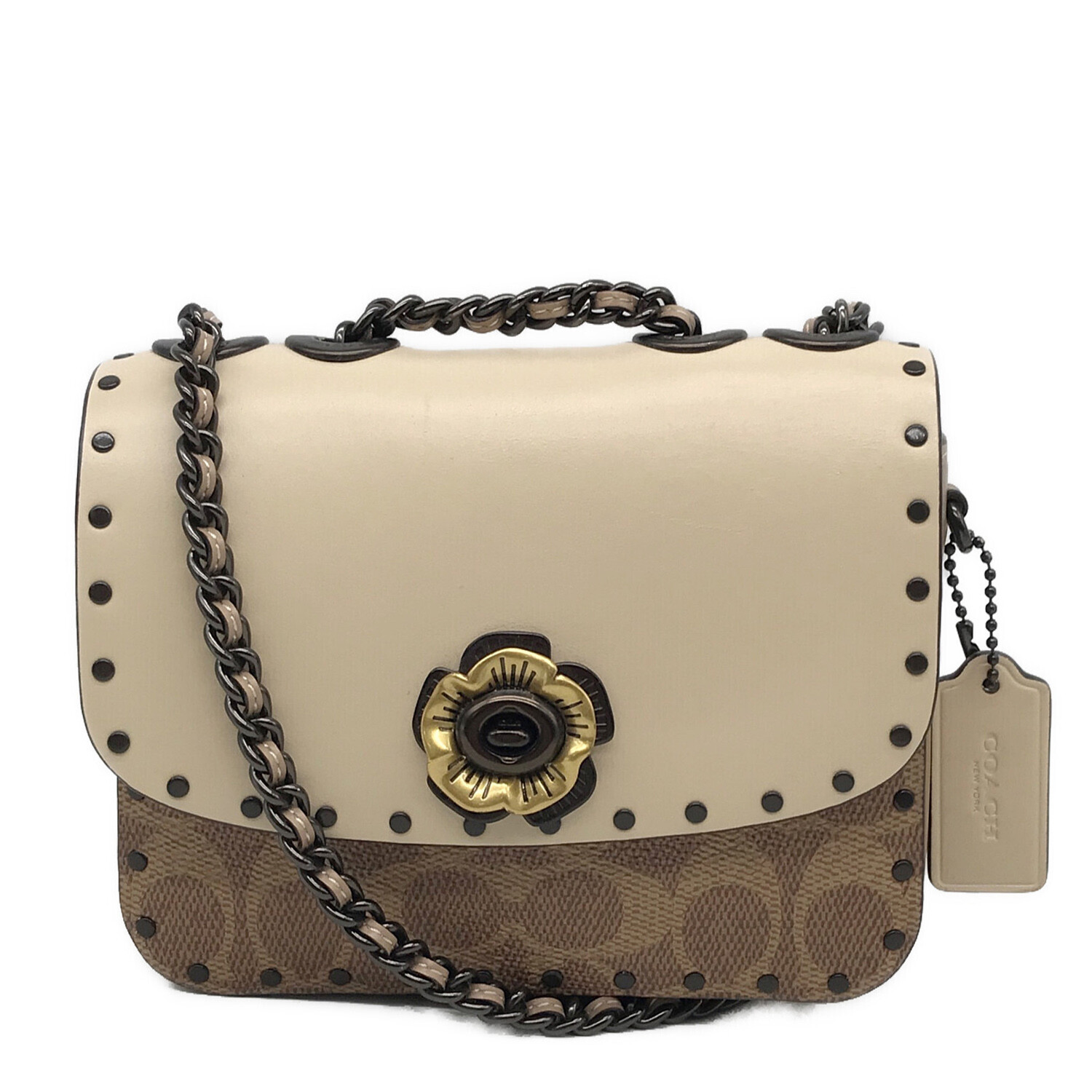 Coach Madison Shoulder Bag 16 Signature Canvas With R… - Gem
