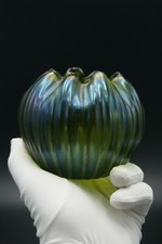 LOETZ BOHEMIAN ART GLASS IRIDESCENT MULTICOLOR GLASS VASE CZECH ART NOUVEAU