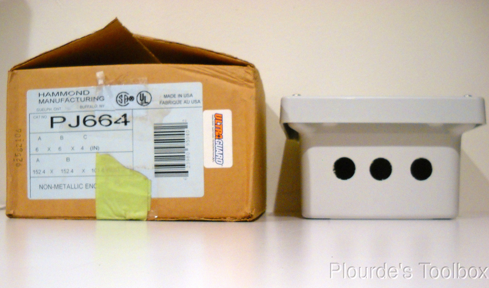 New Hammond PJ664 Polyester/Fiberglass Enclosure, 6" x 6" x 4" eBay