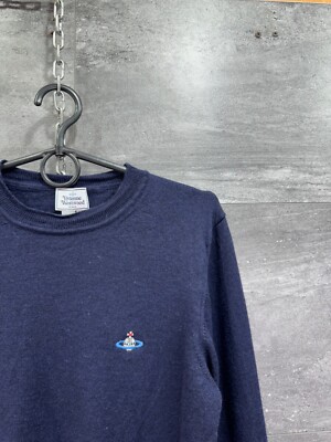 Vivienne Westwood Navy Blue Wool Sweater Mens Size S | eBay