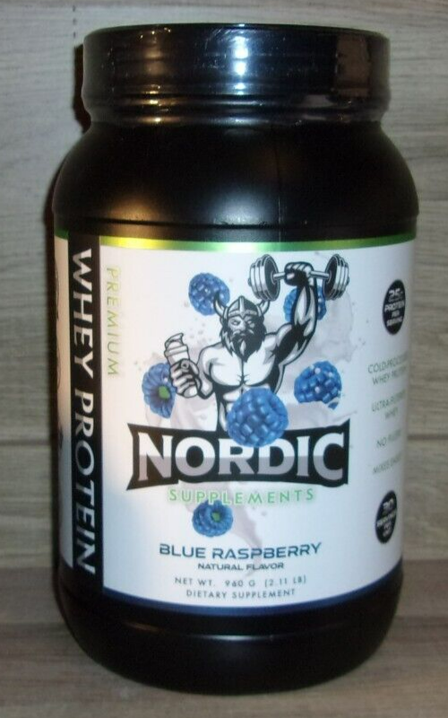 Nordic Supplements Blue Raspberry Protein Powder 25g of Protein 30