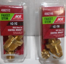 1C-7C COLD STEM & 1C-7H HOT STEM FOR CENTRAL BRASS 4562112, 4562146
