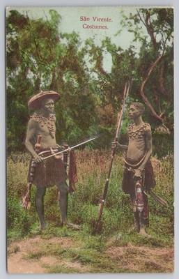 Sao Vicente Kostüme traditionelle Waffen Kap Verde 1911