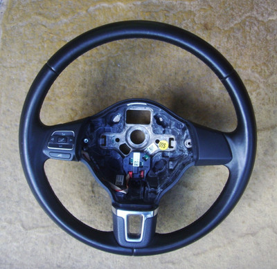 2013  VW POLO MK5  - MULTI FUNCTION LEATHER STEERING WHEEL