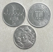 Michael Jordan NBA Bulls Upper Deck/Space Jam Collectible Silver Coin Lot Of 3