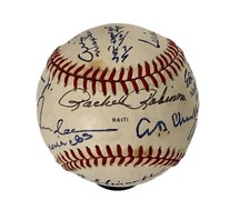 1982 All-Star Game Signed Baseball Commemorating Jackie Robinson Montreal Royals