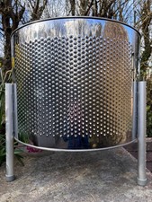 Fire Pit / BBQ * Washer Drum * Stainless Steel * With 3 Legs * Sent In Box