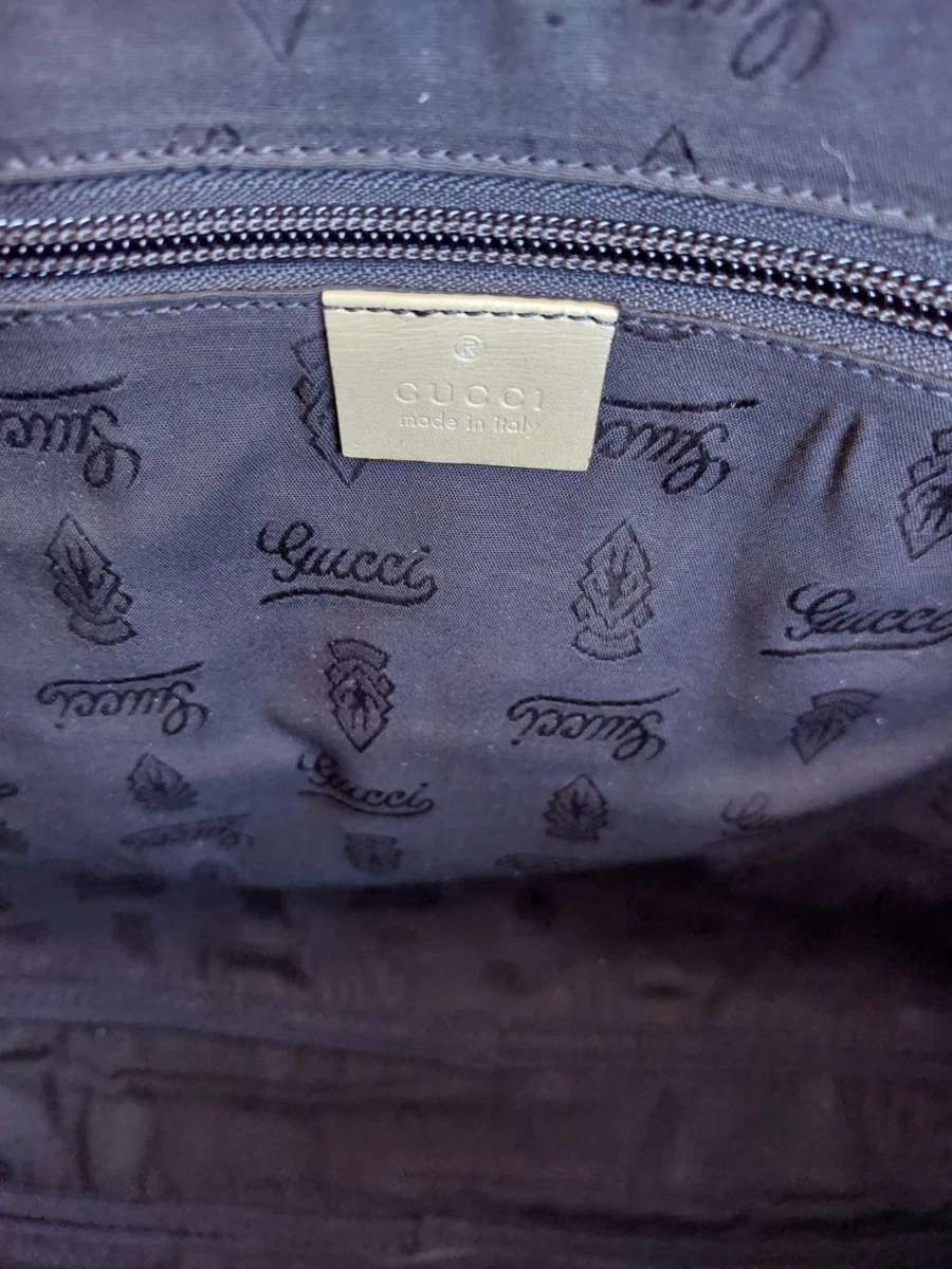 Gucci GG Logo Leder Business Laptoptasche mit abnehmbarem Riemen