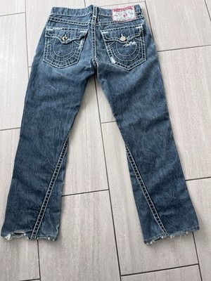 True Religion World Tour Joey Super T  Distressed Jeans