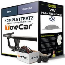 Für VW Polo Fliessheck Typ AW1,BZ1 Anhängerkupplung starr +eSatz 13pol 21- AHK