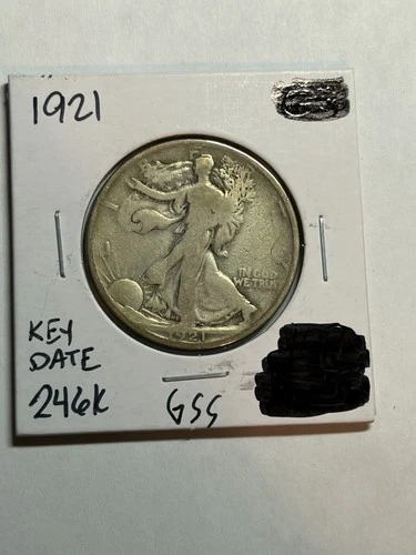 1921 P WALKING LIBERTY HALF DOLLAR VG KEY DATE
