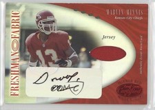 2001 Leaf Certified Materials Freshman Fabric Mirror Red /150 Marvin Minnis wo2