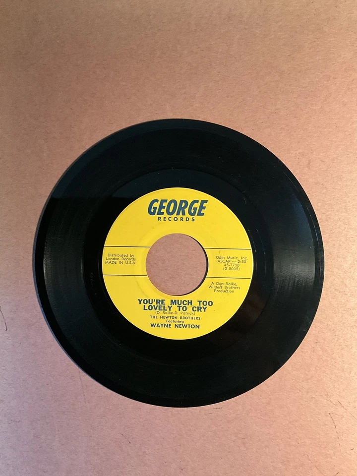 Newton Brothers on George  "I Still Love You" Excellent Teener w/Wayne Newton - Image 2 of 2