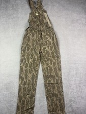 Mossy Oak Bottomland RealTree Camo Overalls Mens Small Hunting Bib Dungarees