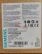 New In Box SIEMENS 3RW4047-1BB14 Soft Starter 55KW