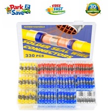 330PCS Marine Grade Solder Seal Wire Connectors - Heat Shrink Butt Connectors
