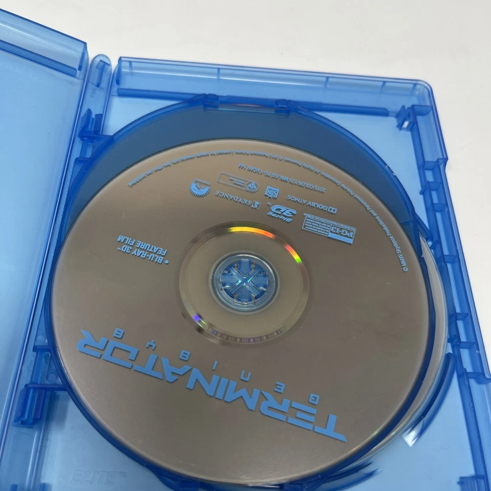 Terminator Genisys 3D  (Blu-ray 3D + Blu-ray + DVD, 2015) 3 Disc Set! - Image 3 of 4