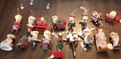 Kurt Adler Hershey's Christmas Ornaments Lot Of 15 Plus Hershey's Baker Bell