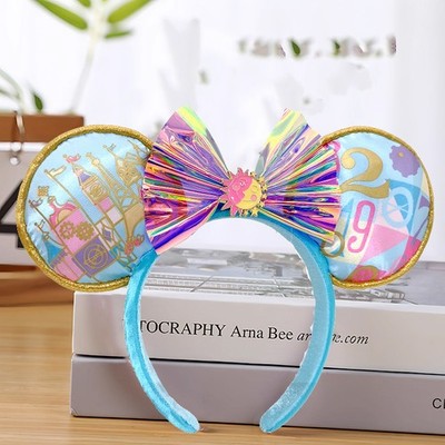 Disney Parks It’s a Small World Minnie Mouse Ears Bow Headband 2025 $_12.JPG main image 4