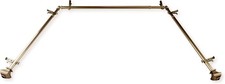 Bay Window Curtain Rod Set Antique Brass Adjustable 38-72in + 20-36in