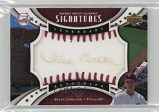 2007 Sweet Spot Classic Legendary Red Stitch Gold Ink Steve Carlton Auto 0t9q