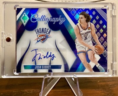 Panini Phoenix 23-24 Josh Giddey OKC Calligraphy Blue Prizm /25  #CG-JGD - NEW