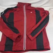 Roadrunner Sports Men's Run Zip Hoodie Jacket Sz XL Red & Black 196L