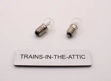 LIONEL BULB  430 CLEAR 14 VOLT SCREW  BASE  2 BULBS NEW