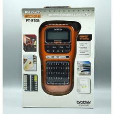 Brother P-touch EDGE PT-E105 Handheld Industrial Labeling Tool Orange New