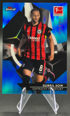 2021 Djibril Sow /150 Topps Finest Bundesliga Blue Refractor #34 | Sevilla