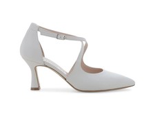 Melluso Décolleté Elegante Cerimonia Bianco Cinturini Tacco Alto