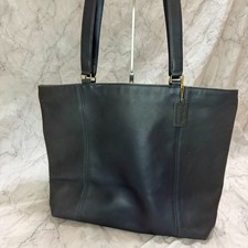 VTG Coach Light Tote bag 133 4065 Saddle Leather navy Lightweights Collection