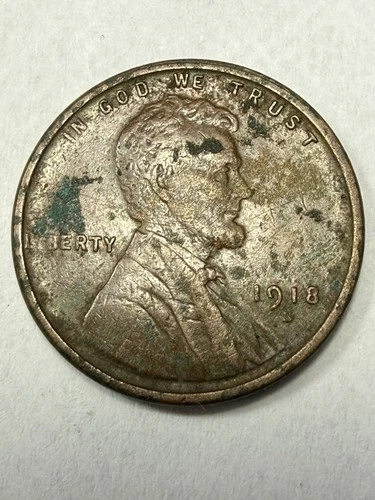 1918-S LINCOLN CENT- AU DETAILS (UPGRADE THAT SPOT IN YOUR SET)PRICED TO SELL 🔥