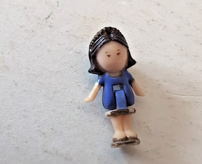 Vtg 1993 Bluebird Polly Pocket Figure Doll Only Pixie's Rose Dream Ring Brunette