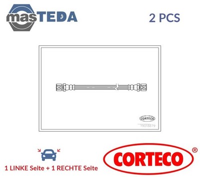 19018879 BREMSSCHLAUCH BREMSLEITUNG HINTEN CORTECO 2PCS NEU OE QUALITÄT