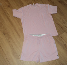 Victoria Secret 100 Cotton Shirt  Short Pajama Set Lavender Size M NWT
