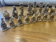 Alice in Wonderland Resin Chess Set.
