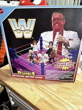 WWE Mattel Retro Royal Rumble Ring w/Brother Love Figure • Official • New Sealed