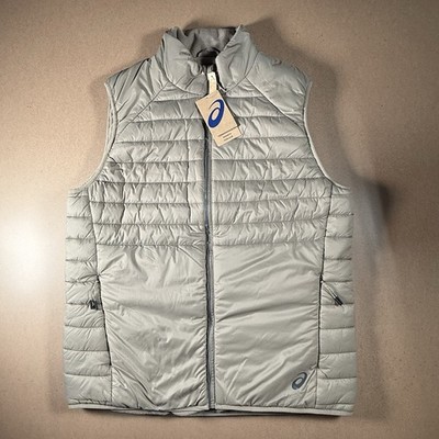ASICS Performance Insulated Vest 2.0 Men s Large Pepper Gray New w/ Tags