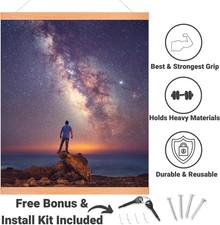 Magnetic Poster Hanger Frame 24x30 24x18 24x28 24x30 Wooden Magnetic Hanging Kit