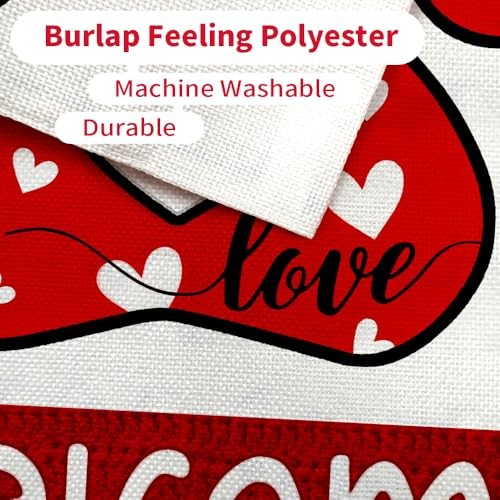 CROWNED BEAUTY Paw Print House Flag 28X40 Inches Double 28"X40" Red 28X40"