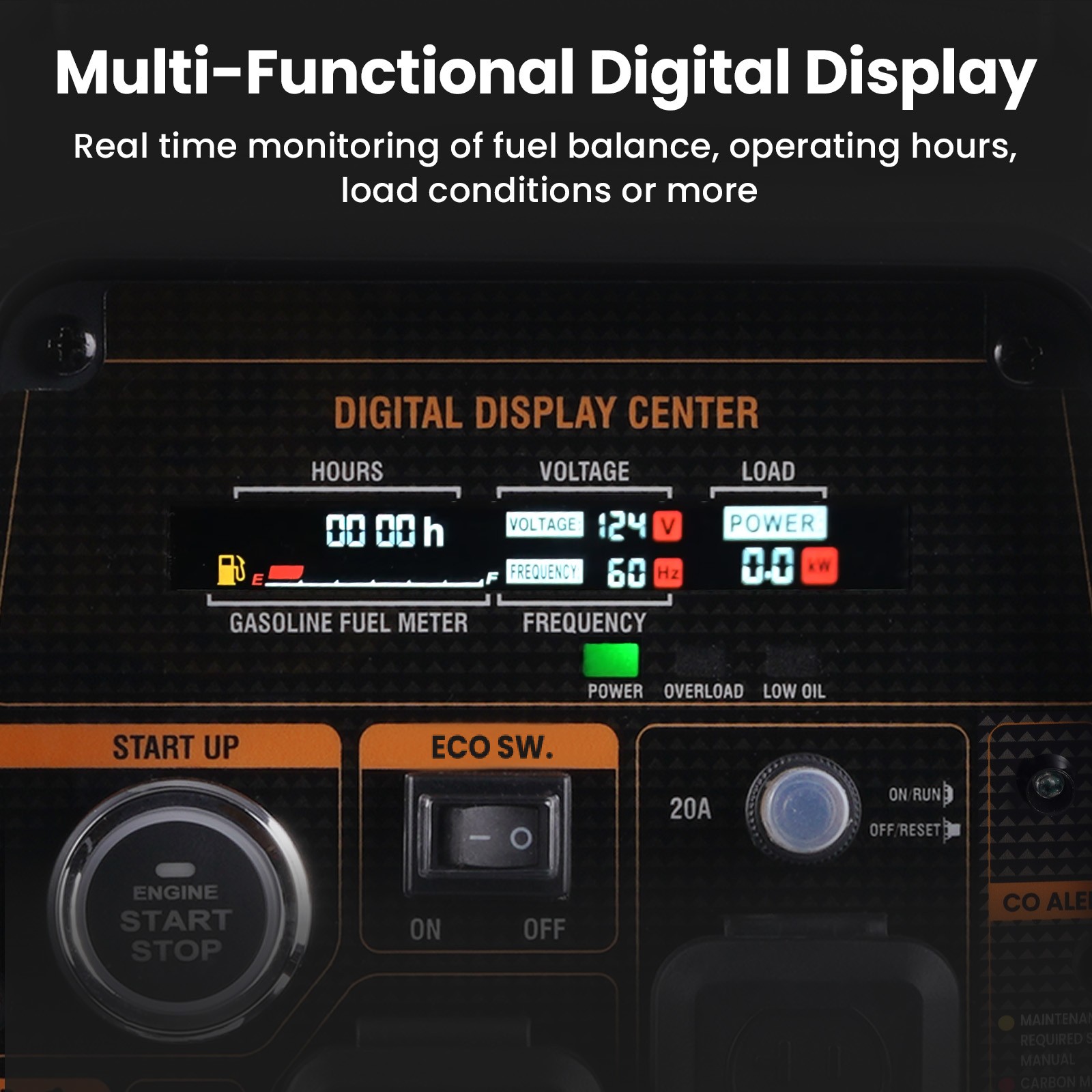 Gas LPG Powered Portable Generator 3200 Watt Electric Start Home Back up  RV